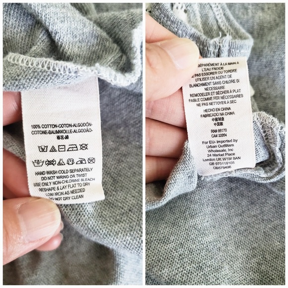 We The Free Grey Top with Lace Side Panels - Picture 7 of 7